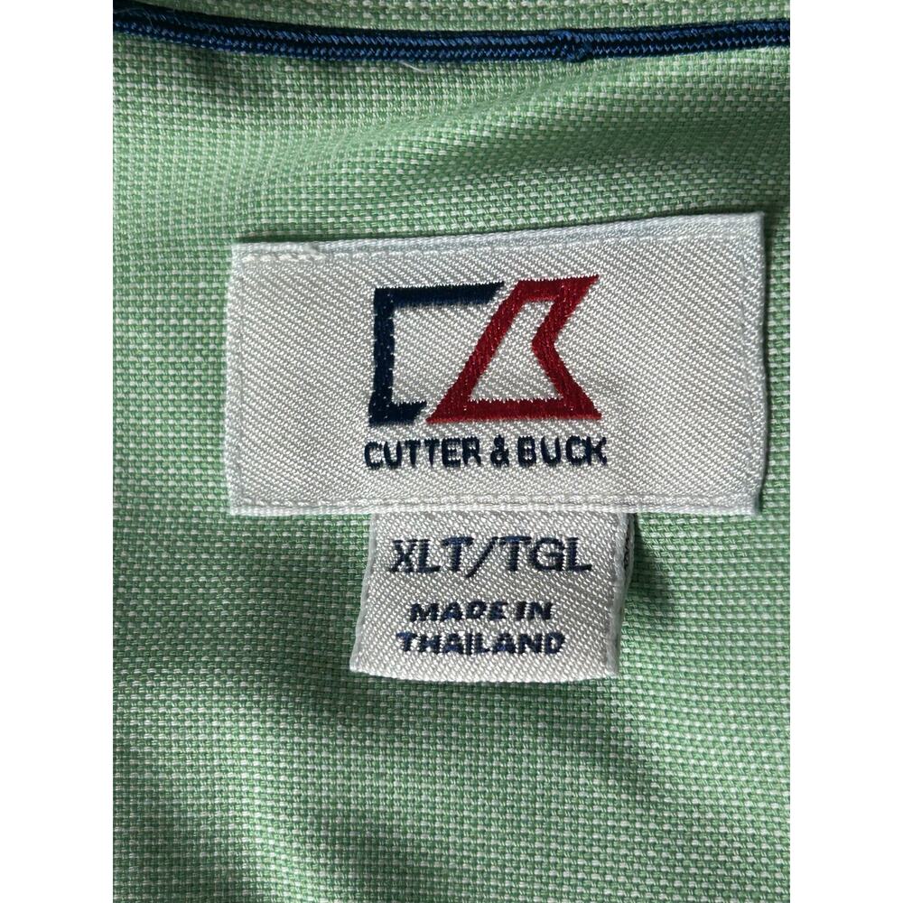 Cutter & Buck green short sleeve button down shirt size xlt - Picture 4 of 5